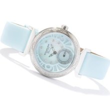 Stuhrling Original Women's Soir e Diamond Swiss Quartz Movement Watch LIGHT BLUE