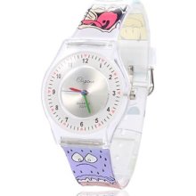 Style Unisex's Cartoon Plastic Analog Quartz Wrist Watch (Multi-Colored)