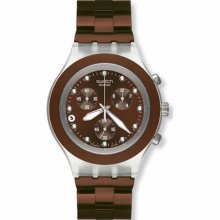 Swatch Full Blooded Earth Chronograph Watch