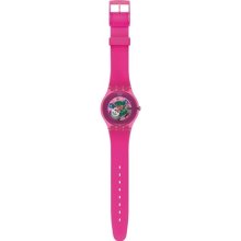 Swatch Women's Originals SUOP100 Pink Plastic Quartz Watch with Pink Dial