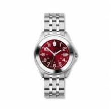 Swiss Army - Victorinox 241286.CB - Companion Small Red Dial Stainless Steel Bracelet