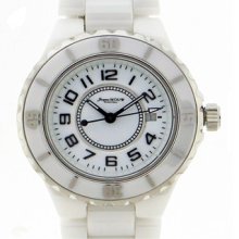 Swiss Ceramic Watch White High Quality Quartz 38mm Beverly Hills Brand Name