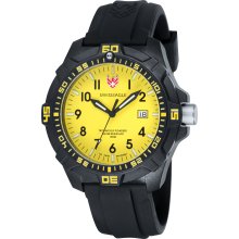 Swiss Eagle Men's 'Ever Brite' Yellow Dial Watch (Ever Brite Yellow Watch)