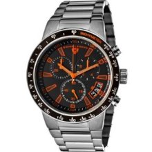 Swiss Legend 10057-GM-11-ORA Men's Endurance Chronograph Black Dial Gu