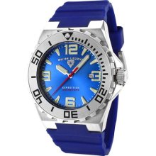 SWISS LEGEND Men's Expedition Blue Dial Blue Silicone