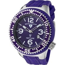 Swiss Legend Men's Neptune Purple Dial Purple Silicone