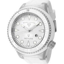 Swiss Legend Men's Neptune White Dial White Silicone