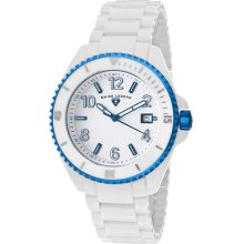 Swiss Legend Watch 11528-wwbla Men's Luminar White Dial Blue Bezel White