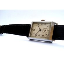 Swiss Watch CITY Art Deco Men Working Circa 1940 Measures 33mm x 21mm