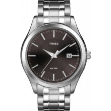 T2N801 Timex Mens Silver Black Watch