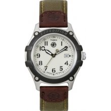 T49700 Timex Mens Expedition Cream Green Watch