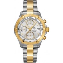 Tag Heuer Aquaracer Chrono Auto Gold Watch Caf2120