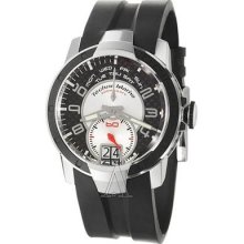 Technomarine Ufr02 Men's Retrograde 42mm Black Carbon Fiber Dial