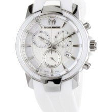 Technomarine Women's Stainless Steel Watch (Large, white band)