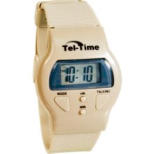 Tel Time VI Talking Watch English Unisex Tan