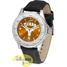 Texas Longhorns Competitor AnoChrome Men's Watch with Nylon/Leather Band