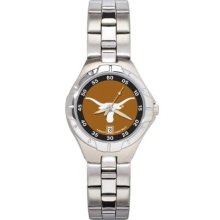 Texas Longhorns Pro II Women's Stainless Steel Bracelet Watch