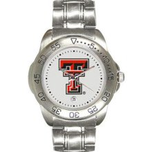 Texas Tech Red Raiders Men's Sport ''Game Day Steel'' Watch Sun Time