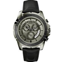 The Dark Palace Marc Ecko Men`s Watch W/ Black Strap & Gunmetal Case