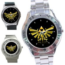 The Legend of Zelda Triforce Logo Stainless Steel Watch