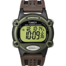 Timex Expedition Mens Chrono Alarm Timer Green/Black/Brown T48042