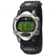 Timex expedition womens chrono alarm timer silver black