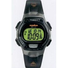 Timex Ironman Black Traditional 30 Lap Mid-size Watch With Alarm