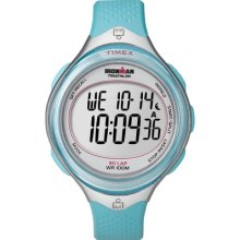 Timex Ironman Clear View 30 Lap - Sea Blue/silver T5k602