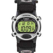 Timex Men's Expedition T48061 Black Nylon Quartz Watch with Digital Dial