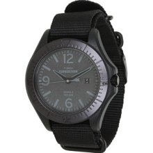 Timex Men's Expedition T49933 Black Nylon Analog Quartz Watch with Black Dial