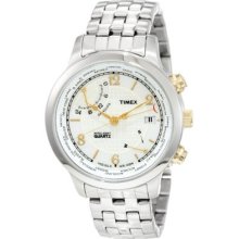 Timex Mens T2n613 Intelligent Quartz Traveller Series World Time Stainless Steel