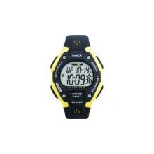 Timex Men's T5e921 Ironman 30-lap Resin Strap Yellow And Black Sports Watch