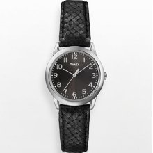 Timex Silver Tone Leather Watch - T2p080 - Women