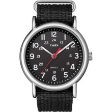 Timex Unisex Weekender Watch, Black Nylon Strap