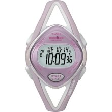 Timex Women's T5K027 Ironman Sleek 50-Lap Pink/Silvertone Watch