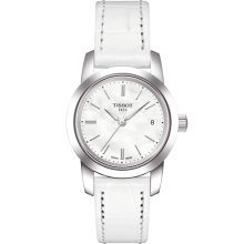 Tissot Classic Dream Women's White Quartz Leather Watch T0332101611100