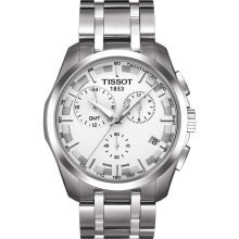 Tissot Couturier Men's GMT Silver Quartz Trend watch T0354391103100