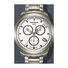 Tissot Titanium Chrono 43mm Watch - White Dial, Titanium Bracelet T0694174403100 Chronograph Sale Authentic