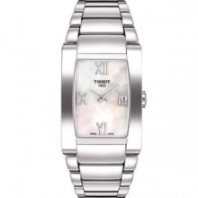 Tissot Women's T-Trend Swiss Quartz Mother-of-Pearl Dial Stainless Steel Bracelet Watch