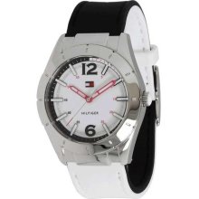 Tommy Hilfiger Black and White Reversible Silicone Women's Watch 1781191