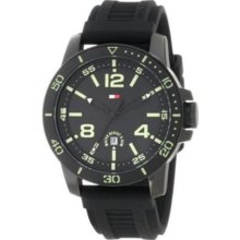 Tommy Hilfiger Synthetic Black Dial Men's Watch #1790847