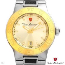 Tonino Lamborghini Swiss Movement Men's Watch En034.406cf Two Tone/two Tone