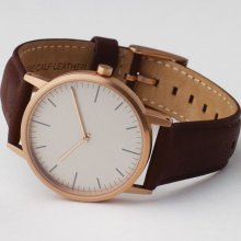 Uniform Wares 152 PVD Watch Rose Gold & Walnut