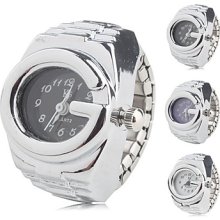 Unisex Analog Ring Watch (Silver)