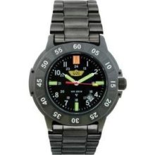 Uzi Protector Tritium Watch Black Face Metal Uzi-001-m