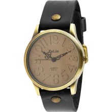 Valia Display Dress Watch for Women (Black) - Black - Leather