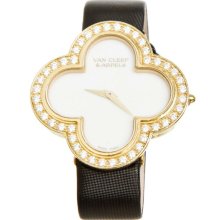 Van Cleef & Arpels 18k Gold Mother Of Pearl And Diamond Alhambra