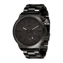 Vestal Canteen Metal Watch - Brushed Black / Black / Black