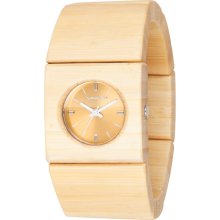 Vestal Rosewood Slim Watch - Bamboo (Real Wood) RWS3W02