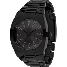 Vestal Unisex Gearhead Stainless Watch - Black Bracelet - Black Dial - GHD005